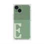 プレミアムスクエアケース with MagSafe［ オリジナル - initial two tone - E green ］