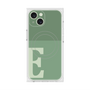 プレミアムスクエアケース with MagSafe［ オリジナル - initial two tone - E green ］