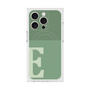 プレミアムスクエアケース with MagSafe［ オリジナル - initial two tone - E green ］