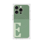 プレミアムスクエアケース with MagSafe［ オリジナル - initial two tone - E green ］