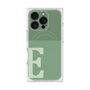 プレミアムスクエアケース with MagSafe［ オリジナル - initial two tone - E green ］