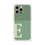 プレミアムスクエアケース with MagSafe［ オリジナル - initial two tone - E green ］