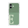 プレミアムスクエアケース with MagSafe［ オリジナル - initial two tone - E green ］
