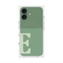 プレミアムスクエアケース with MagSafe［ オリジナル - initial two tone - E green ］
