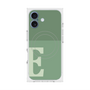プレミアムスクエアケース with MagSafe［ オリジナル - initial two tone - E green ］