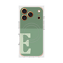 プレミアムスクエアケース with MagSafe［ オリジナル - initial two tone - E green ］