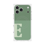 プレミアムスクエアケース with MagSafe［ オリジナル - initial two tone - E green ］