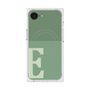 プレミアムスクエアケース with MagSafe［ オリジナル - initial two tone - E green ］