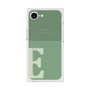プレミアムスクエアケース with MagSafe［ オリジナル - initial two tone - E green ］