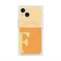 プレミアムスクエアケース with MagSafe［ オリジナル - initial two tone - F orange ］