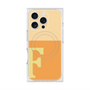 プレミアムスクエアケース with MagSafe［ オリジナル - initial two tone - F orange ］