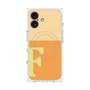 プレミアムスクエアケース with MagSafe［ オリジナル - initial two tone - F orange ］
