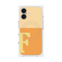 プレミアムスクエアケース with MagSafe［ オリジナル - initial two tone - F orange ］