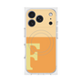 プレミアムスクエアケース with MagSafe［ オリジナル - initial two tone - F orange ］