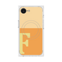 プレミアムスクエアケース with MagSafe［ オリジナル - initial two tone - F orange ］