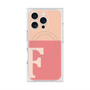 プレミアムスクエアケース with MagSafe［ オリジナル - initial two tone - F pink ］