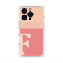 プレミアムスクエアケース with MagSafe［ オリジナル - initial two tone - F pink ］