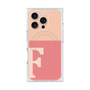 プレミアムスクエアケース with MagSafe［ オリジナル - initial two tone - F pink ］
