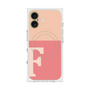 プレミアムスクエアケース with MagSafe［ オリジナル - initial two tone - F pink ］