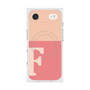 プレミアムスクエアケース with MagSafe［ オリジナル - initial two tone - F pink ］