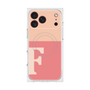 プレミアムスクエアケース with MagSafe［ オリジナル - initial two tone - F pink ］