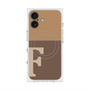 プレミアムスクエアケース with MagSafe［ オリジナル - initial two tone - F brown ］