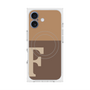 プレミアムスクエアケース with MagSafe［ オリジナル - initial two tone - F brown ］