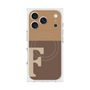 プレミアムスクエアケース with MagSafe［ オリジナル - initial two tone - F brown ］