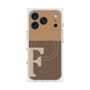 プレミアムスクエアケース with MagSafe［ オリジナル - initial two tone - F brown ］
