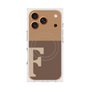 プレミアムスクエアケース with MagSafe［ オリジナル - initial two tone - F brown ］