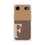 プレミアムスクエアケース with MagSafe［ オリジナル - initial two tone - F brown ］