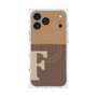 プレミアムスクエアケース with MagSafe［ オリジナル - initial two tone - F brown ］