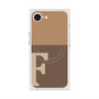 プレミアムスクエアケース with MagSafe［ オリジナル - initial two tone - F brown ］