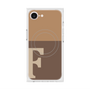 プレミアムスクエアケース with MagSafe［ オリジナル - initial two tone - F brown ］