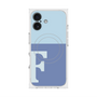 プレミアムスクエアケース with MagSafe［ オリジナル - initial two tone - F blue ］