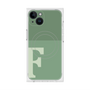 プレミアムスクエアケース with MagSafe［ オリジナル - initial two tone - F green ］