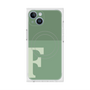 プレミアムスクエアケース with MagSafe［ オリジナル - initial two tone - F green ］