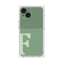 プレミアムスクエアケース with MagSafe［ オリジナル - initial two tone - F green ］