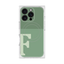 プレミアムスクエアケース with MagSafe［ オリジナル - initial two tone - F green ］