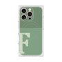 プレミアムスクエアケース with MagSafe［ オリジナル - initial two tone - F green ］