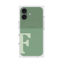 プレミアムスクエアケース with MagSafe［ オリジナル - initial two tone - F green ］