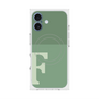 プレミアムスクエアケース with MagSafe［ オリジナル - initial two tone - F green ］