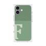 プレミアムスクエアケース with MagSafe［ オリジナル - initial two tone - F green ］