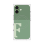 プレミアムスクエアケース with MagSafe［ オリジナル - initial two tone - F green ］