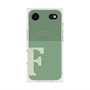 プレミアムスクエアケース with MagSafe［ オリジナル - initial two tone - F green ］