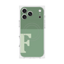 プレミアムスクエアケース with MagSafe［ オリジナル - initial two tone - F green ］