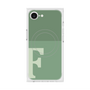 プレミアムスクエアケース with MagSafe［ オリジナル - initial two tone - F green ］