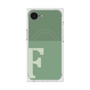 プレミアムスクエアケース with MagSafe［ オリジナル - initial two tone - F green ］