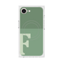 プレミアムスクエアケース with MagSafe［ オリジナル - initial two tone - F green ］