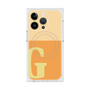 プレミアムスクエアケース with MagSafe［ オリジナル - initial two tone - G orange ］